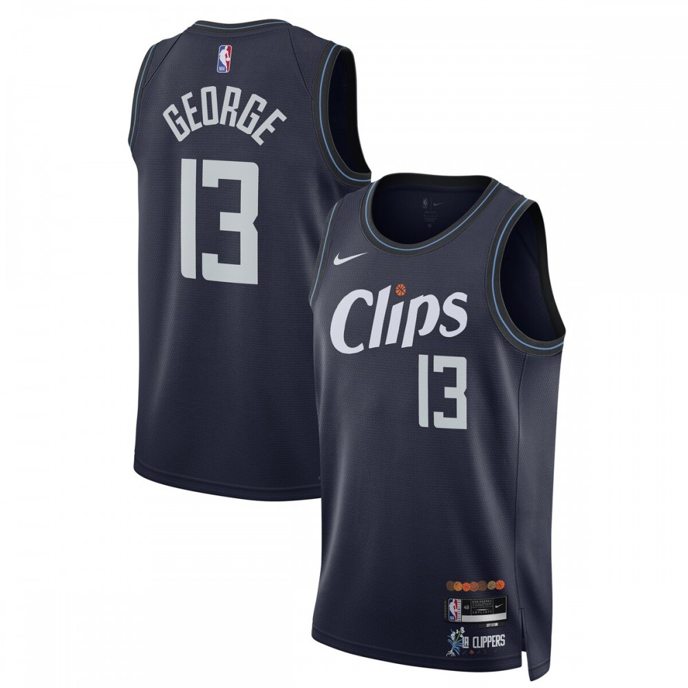 Paul George LA Clippers Unisex 2023/24 Swingman Jersey - Navy - City Edition-Pro Kit Vault | Brand New 26/27 Sports Jerseys